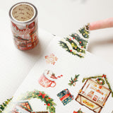 Pre-cut Christmas Market Wide Washi / PET Tape