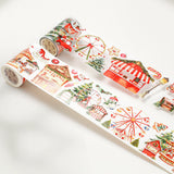 Pre-cut Christmas Market Wide Washi / PET Tape