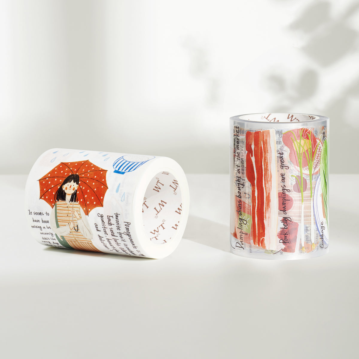 Pre-cut Dinner Time Wide Washi / PET Tape