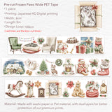 Pre-cut Frozen Paws Wide Washi / PET Tape