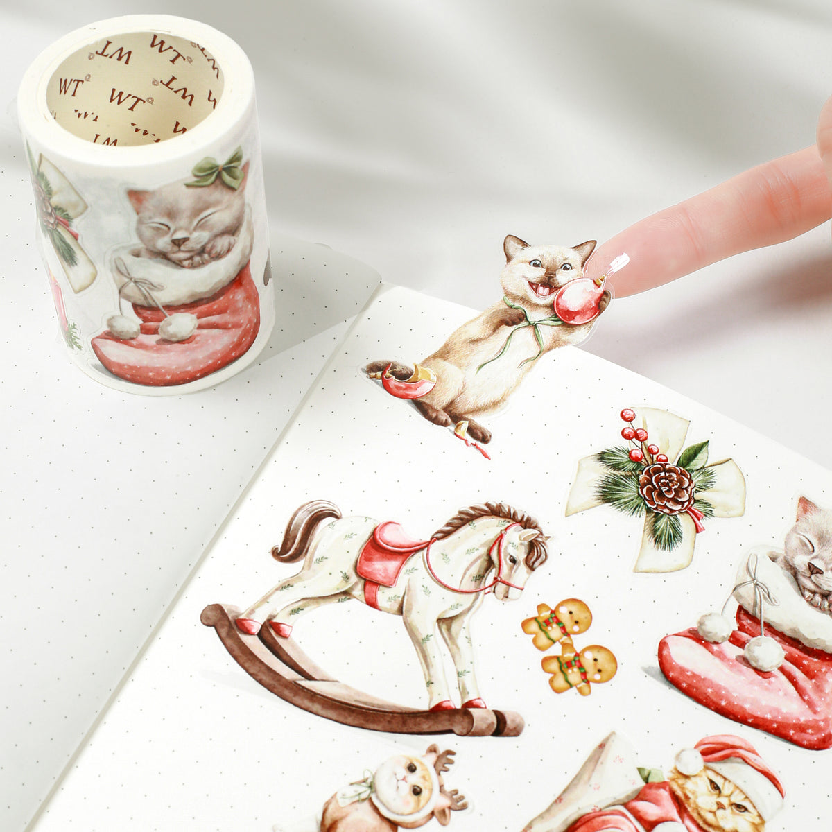 Pre-cut Frozen Paws Wide Washi / PET Tape