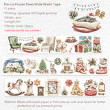 Pre-cut Frozen Paws Wide Washi / PET Tape