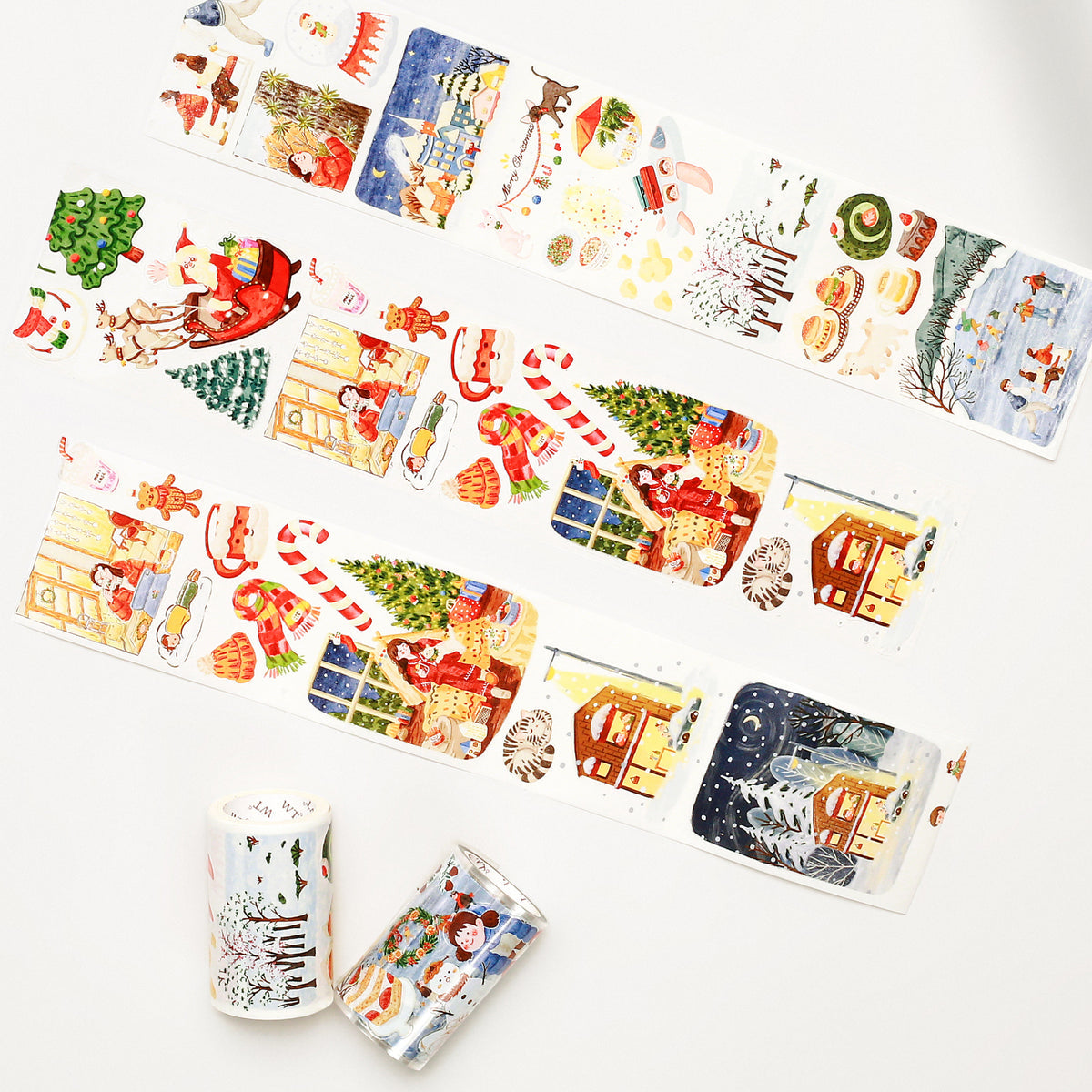 Pre-cut Reindeer's Journey Wide Washi / PET Tape