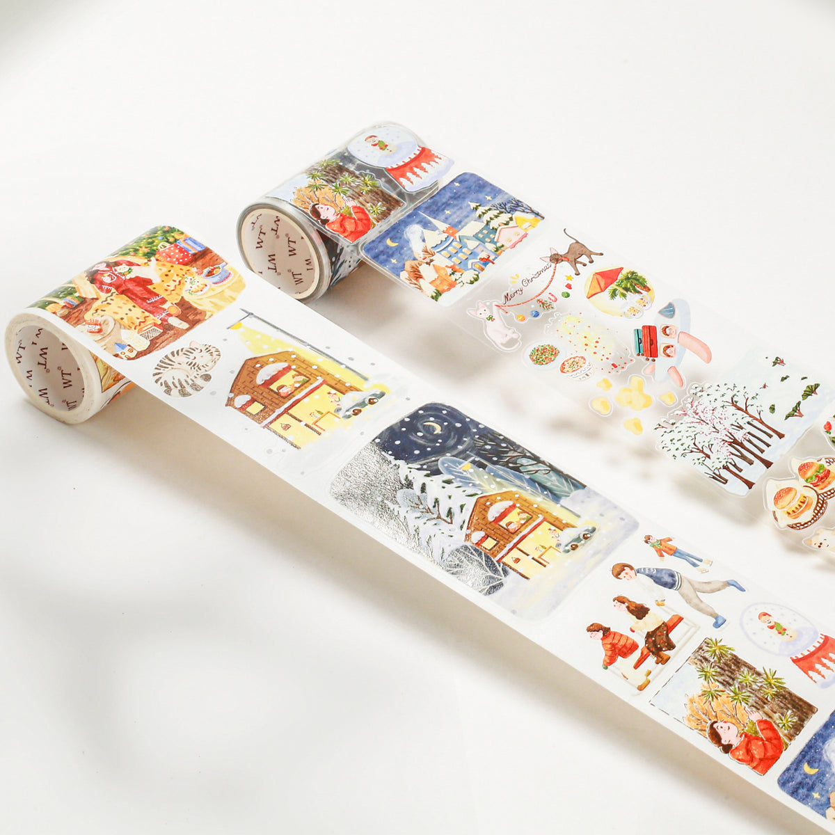 Pre-cut Reindeer's Journey Wide Washi / PET Tape