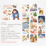 Pre-cut Reindeer's Journey Wide Washi / PET Tape