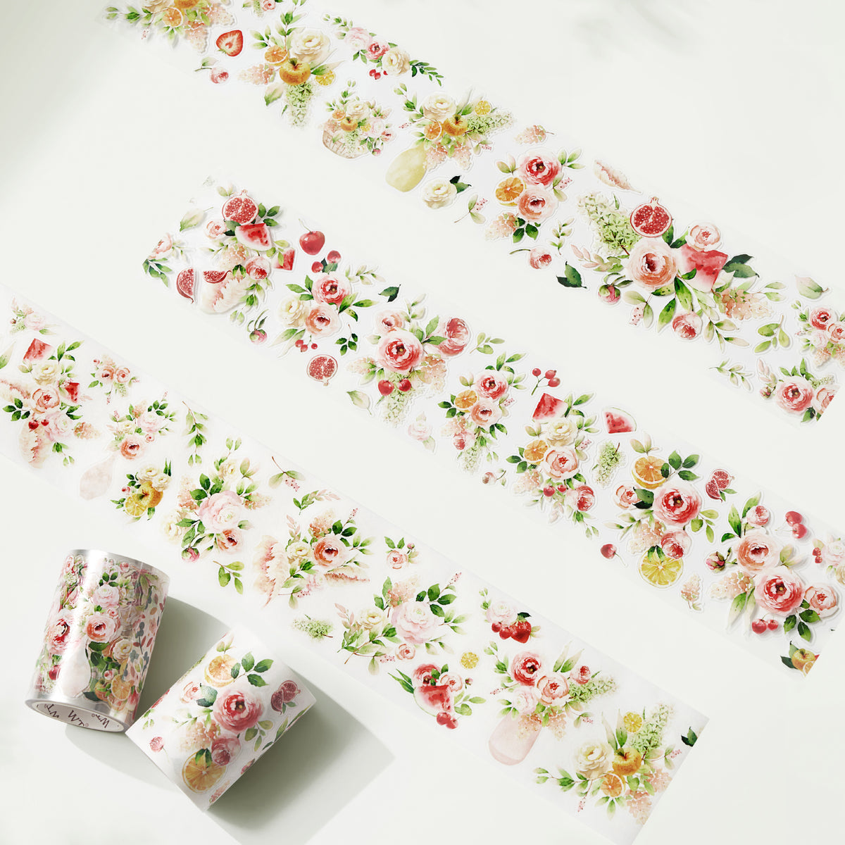 Pre-cut Summer Blossom Wide Washi / PET Tape