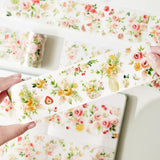 Pre-cut Summer Blossom Wide Washi / PET Tape