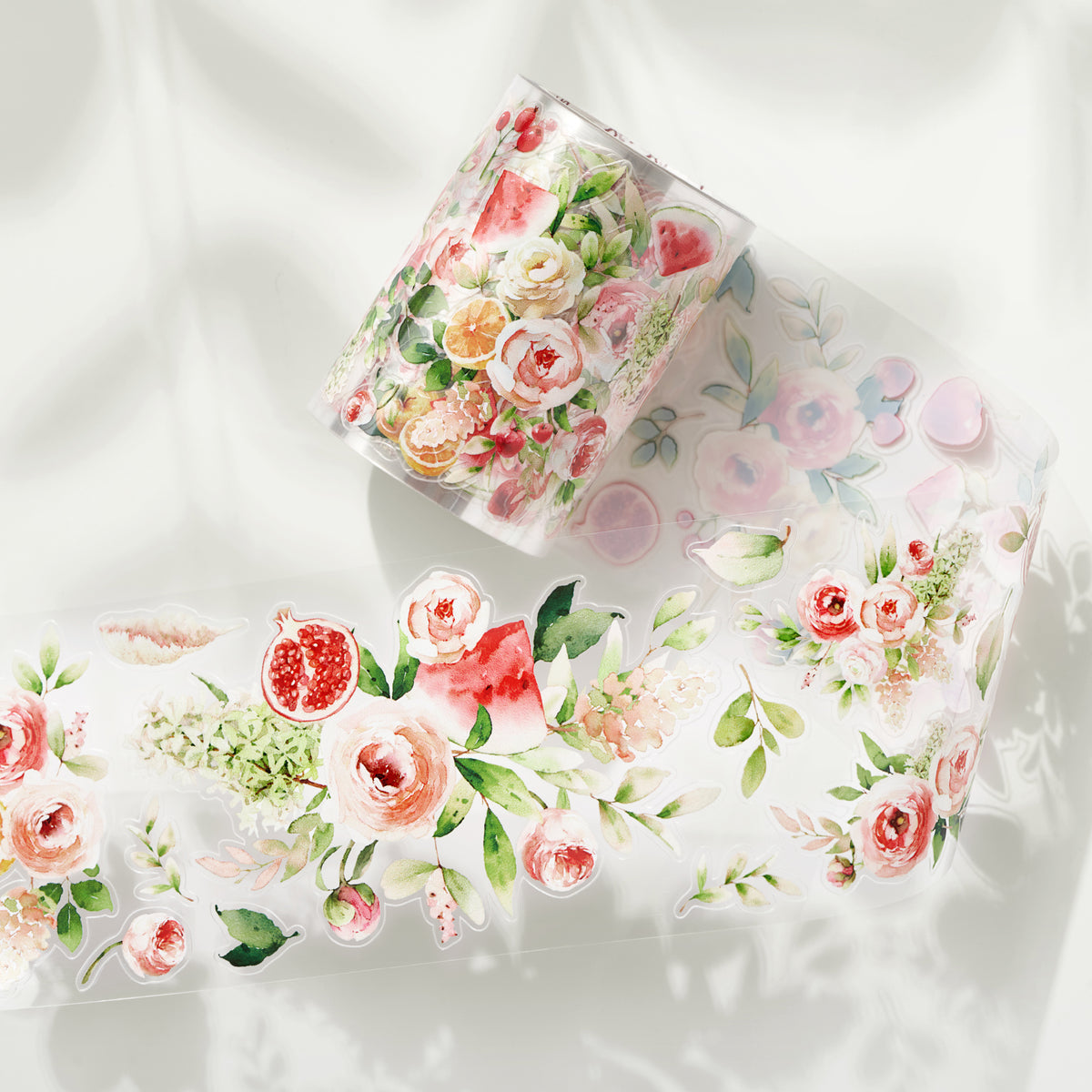 Pre-cut Summer Blossom Wide Washi / PET Tape