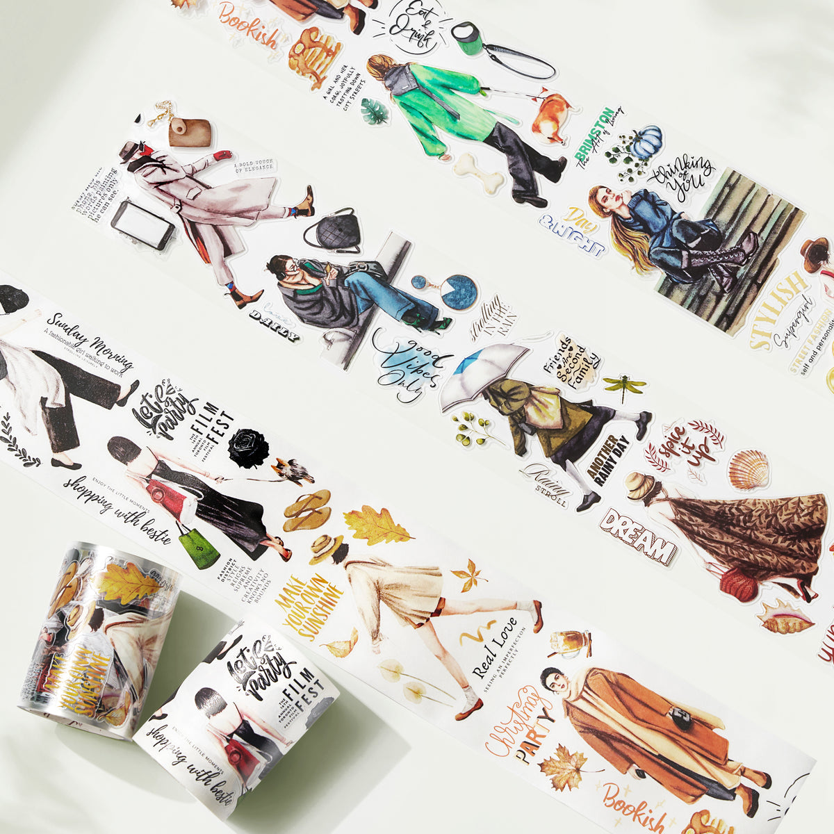 Pre-cut Urban Wanderers Wide Washi / PET Tape