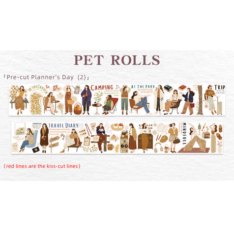 Pre-cut Planner's Day PET Tape 2