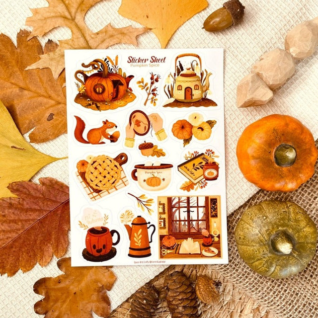 Pumpkin Spice Sticker Sheet