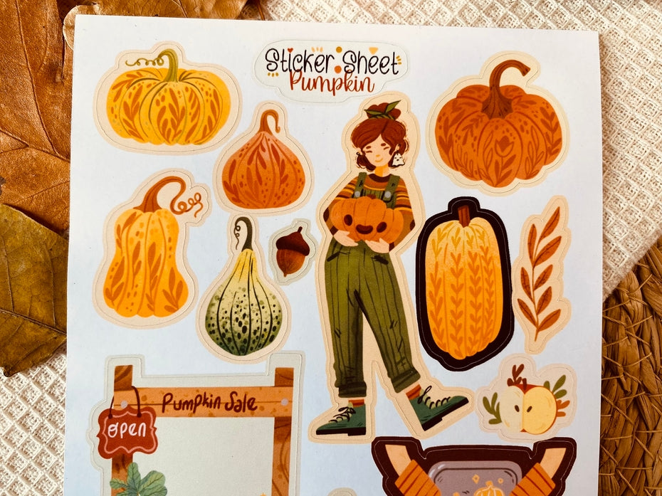 Pumpkin Sticker Sheet