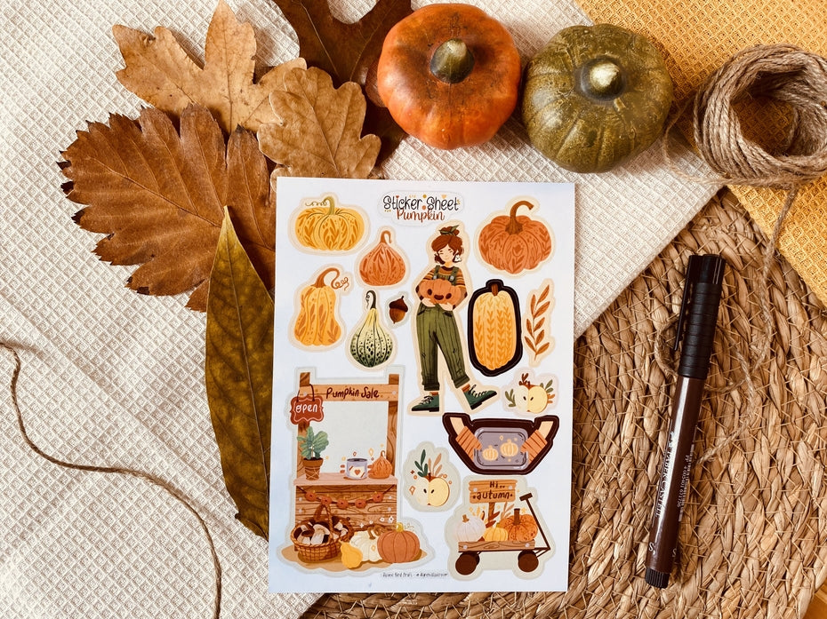 Pumpkin Sticker Sheet