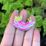 Purple Nudibranch Enamel Pin