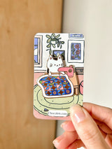 Chocolett Quilting Cat Enamel Pin