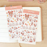 Rabbit Friends Sticker Sheet