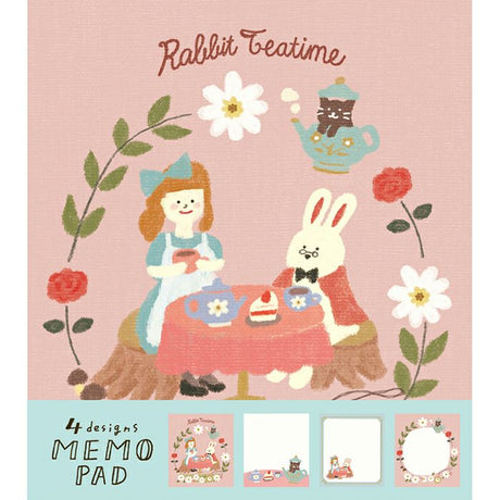 Rabbit Tea Party Memo Pad