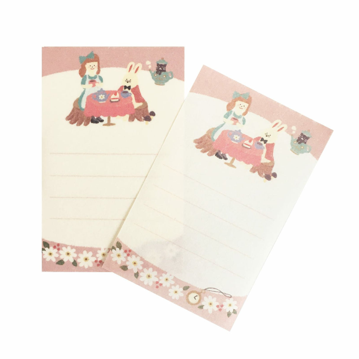 Furukawashiko Paper Hill Bookstore Mini Letter Set Rabbit Tea Party