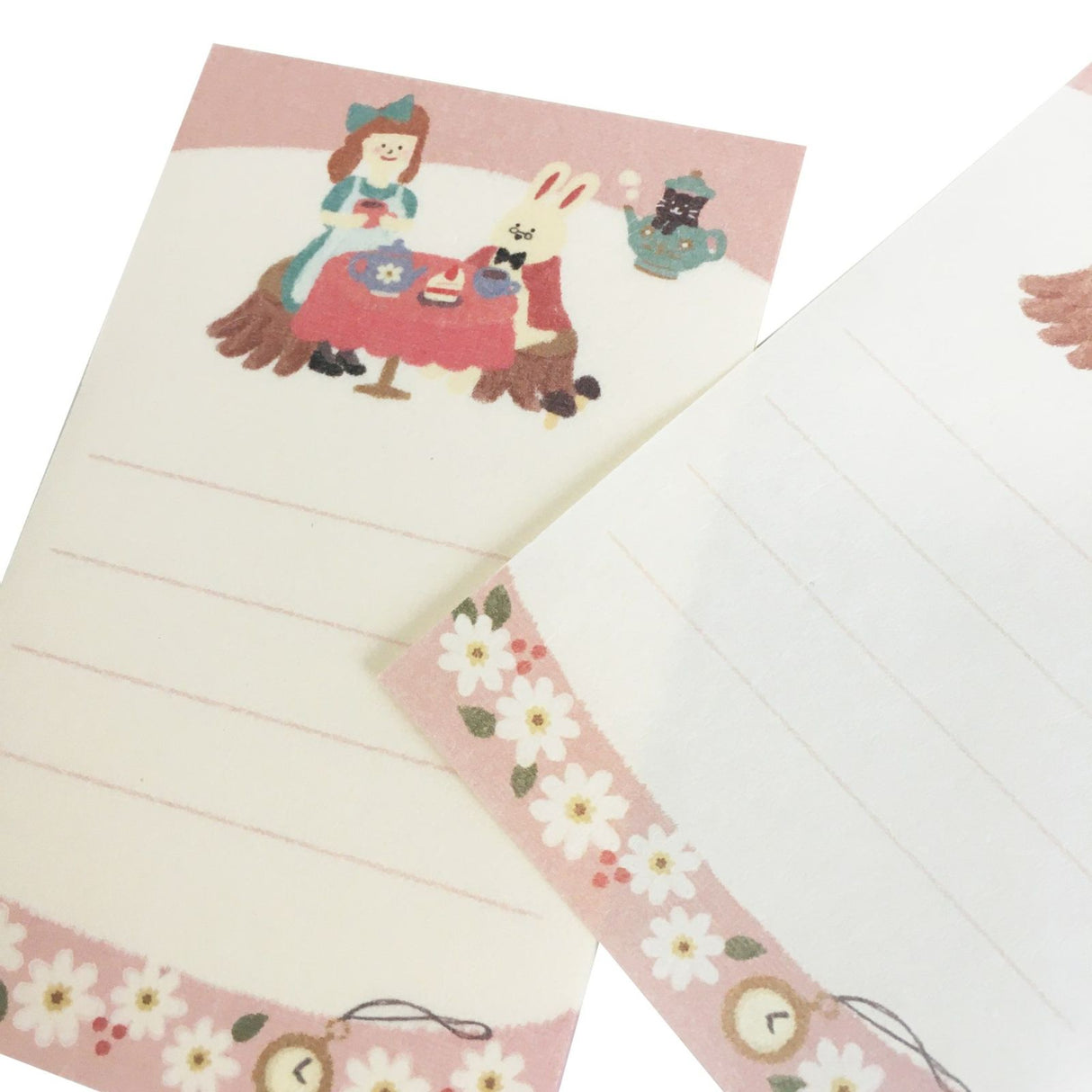 Furukawashiko Paper Hill Bookstore Mini Letter Set Rabbit Tea Party