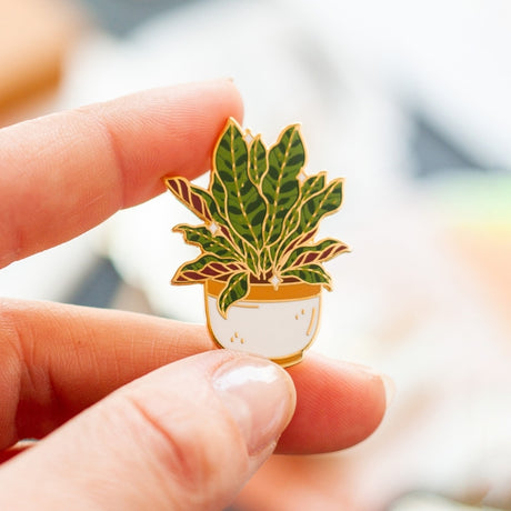 Rattlesnake Plant Enamel Pin