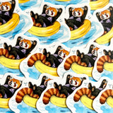 Red Panda Swimsuit Sticker