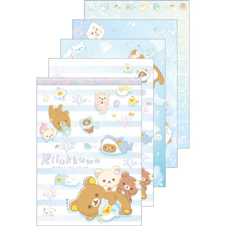 Rilakkuma Ocean Friends A6 Notepad