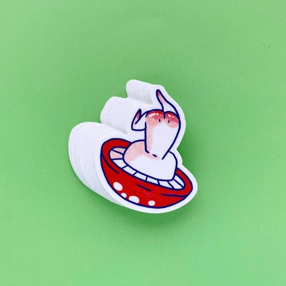 Rosy Mush Vinyl Sticker