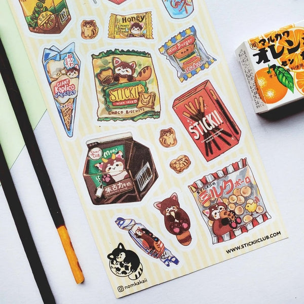 STICKII Snacks Sticker Sheet