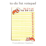 Sad Cat To Do List Notepad