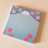 Sakura Mountain Square Memo Pad