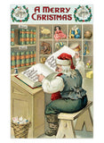 Santa Claus Postcard Box - 36 Unique Vintage Postcards