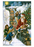 Santa Claus Postcard Box - 36 Unique Vintage Postcards