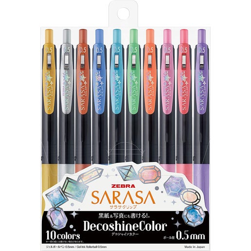 Sarasa Decoshine 10-Color Set