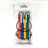 Bolígrafo de gel nano Miffy Sarasa de 0,3 mm, juego D: juego de 4 colores 