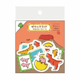 Saurus Land Flake Sticker Tyrannosaurus Rex