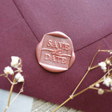 Save the Date Square Wax Seal Stamp