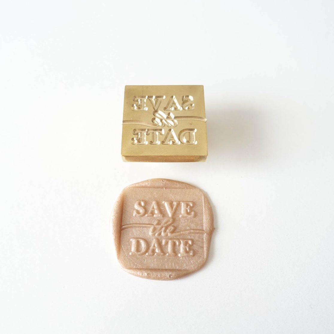 Save the Date Square Wax Seal Stamp