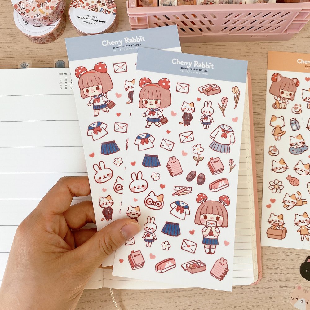 School Days Sticker Sheet