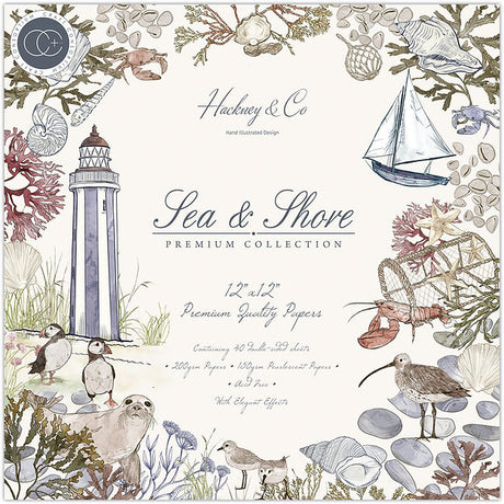 Sea & Shore Paper Pad 12"X12" 40/Pkg