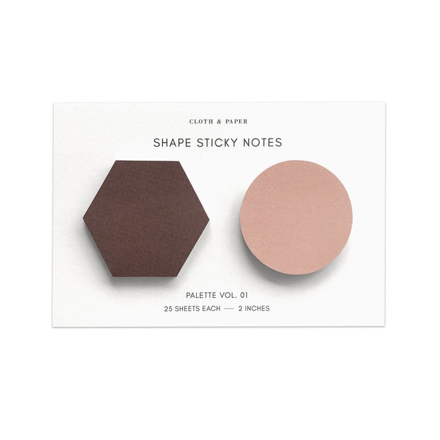 Shape Sticky Note Set | Bordeaux Demure Vol 1