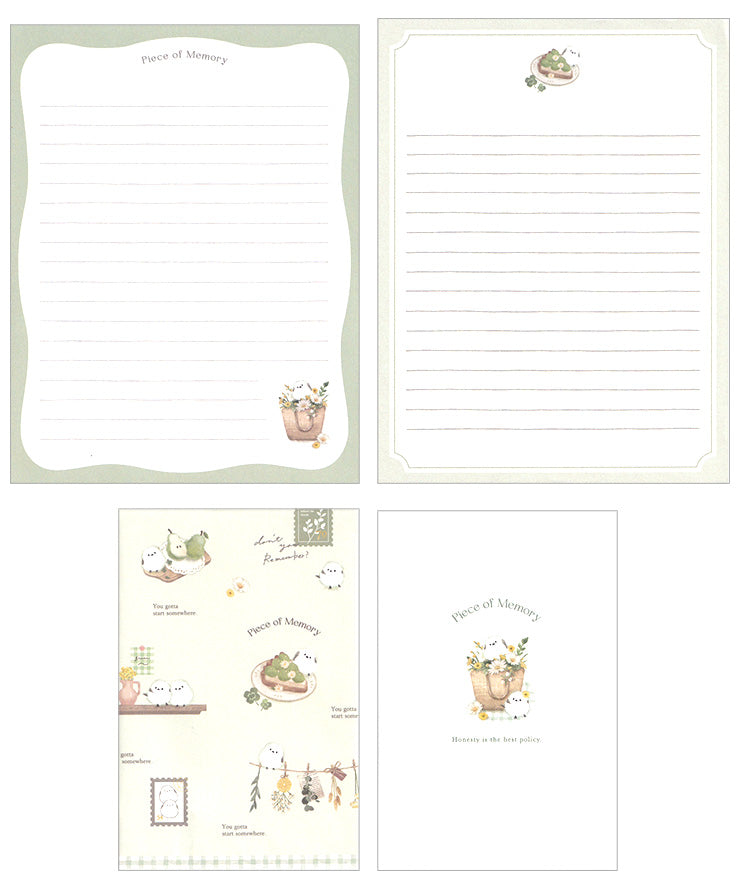 Shima Enaga Bird Letter Set