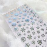 Shiny Snowflakes Sticker Sheet