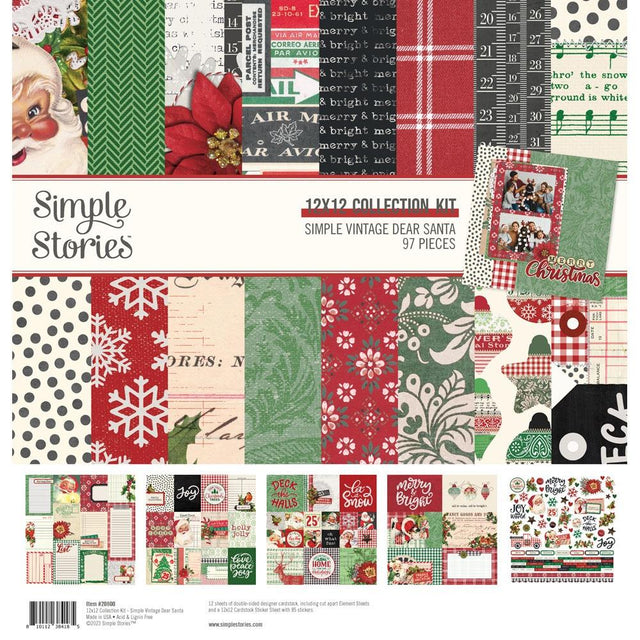 Simple Vintage Dear Santa Collection Kit 12"X12"