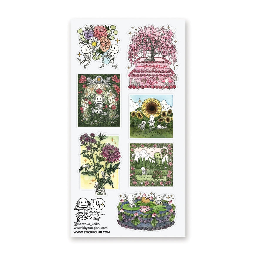 Skeleton Garden Sticker