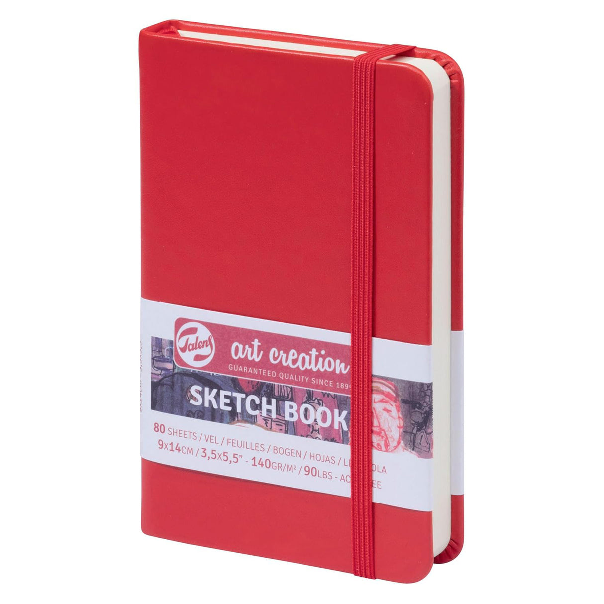 Cuaderno de bocetos 3,5" x 5,5" rojo