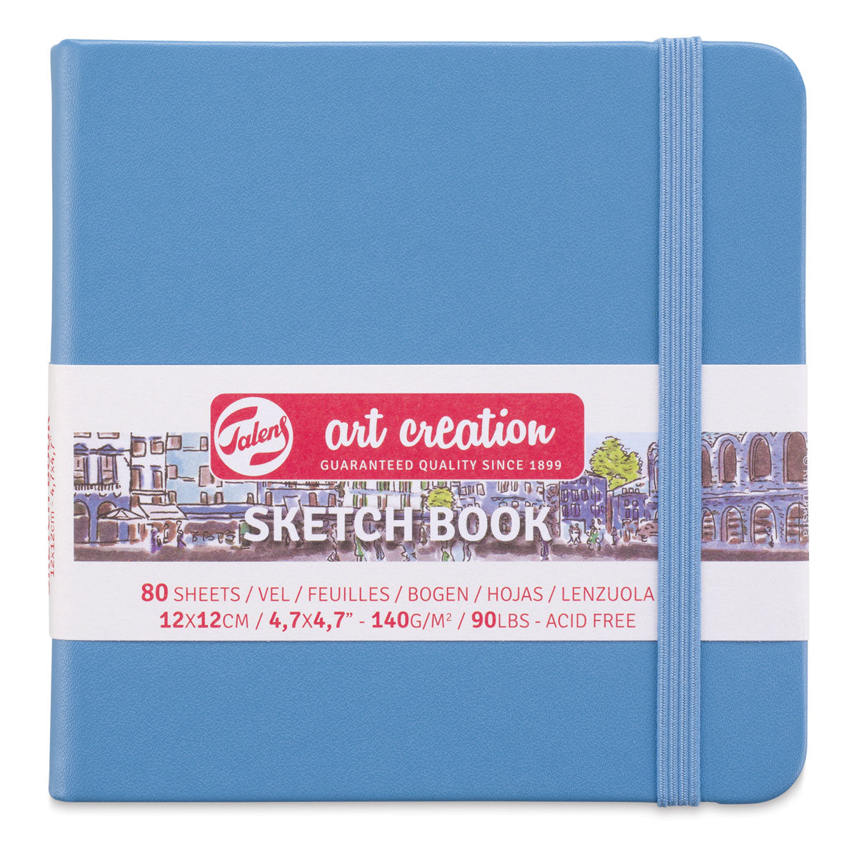 Cuaderno de bocetos 4,7" x 4,7" Azul lago