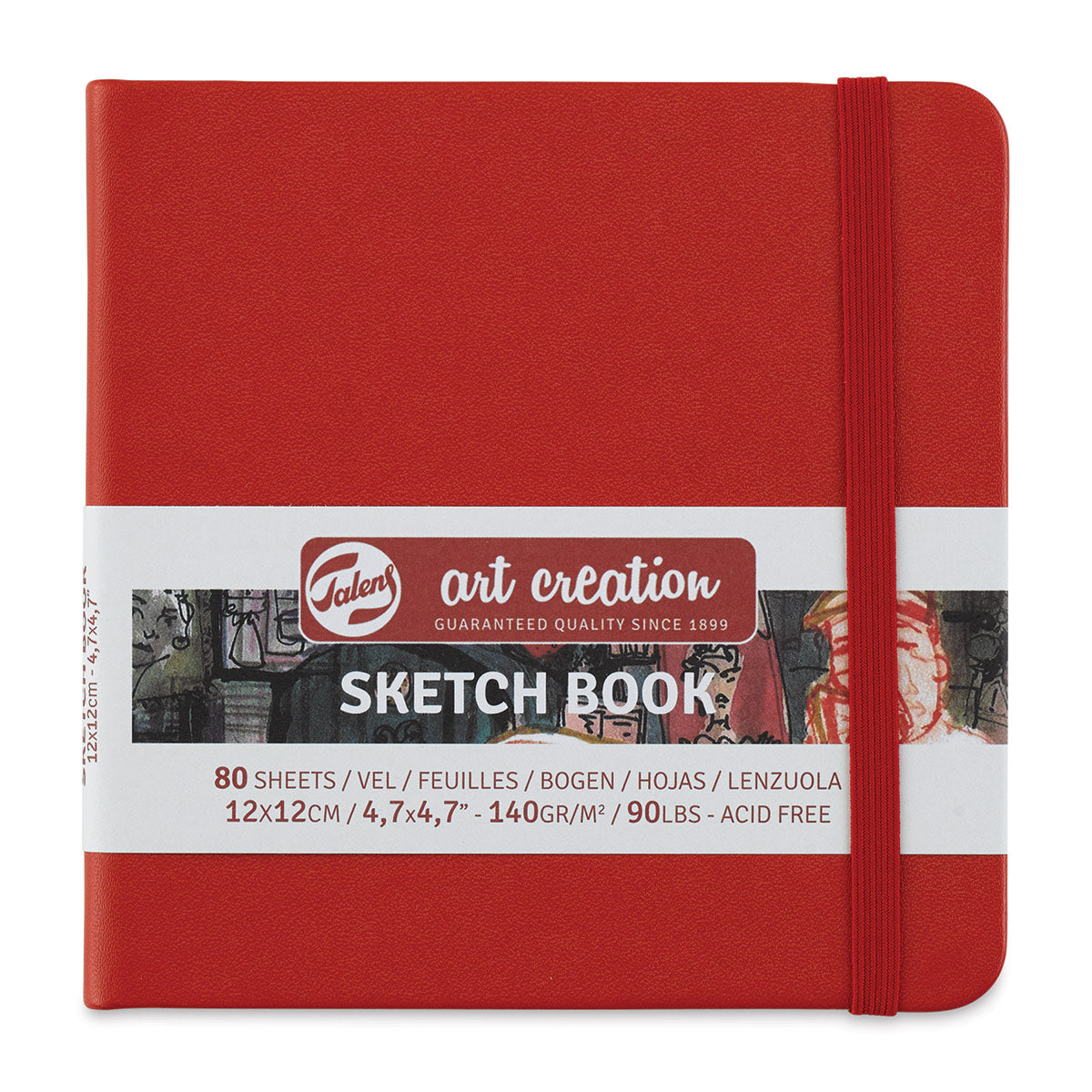 Sketch Book 4.7" x 4.7" Red