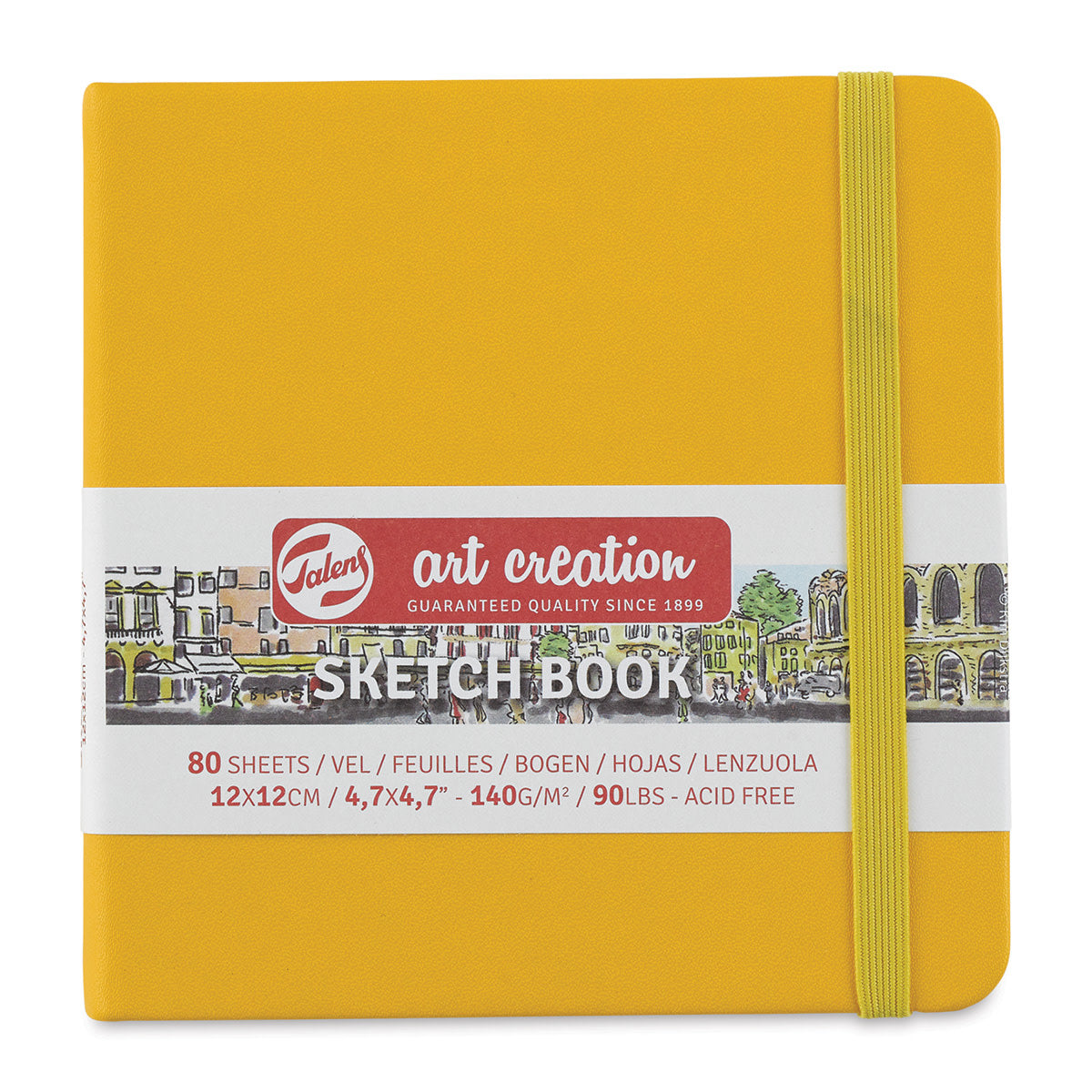 Cuaderno de bocetos 4,7" x 4,7" Amarillo