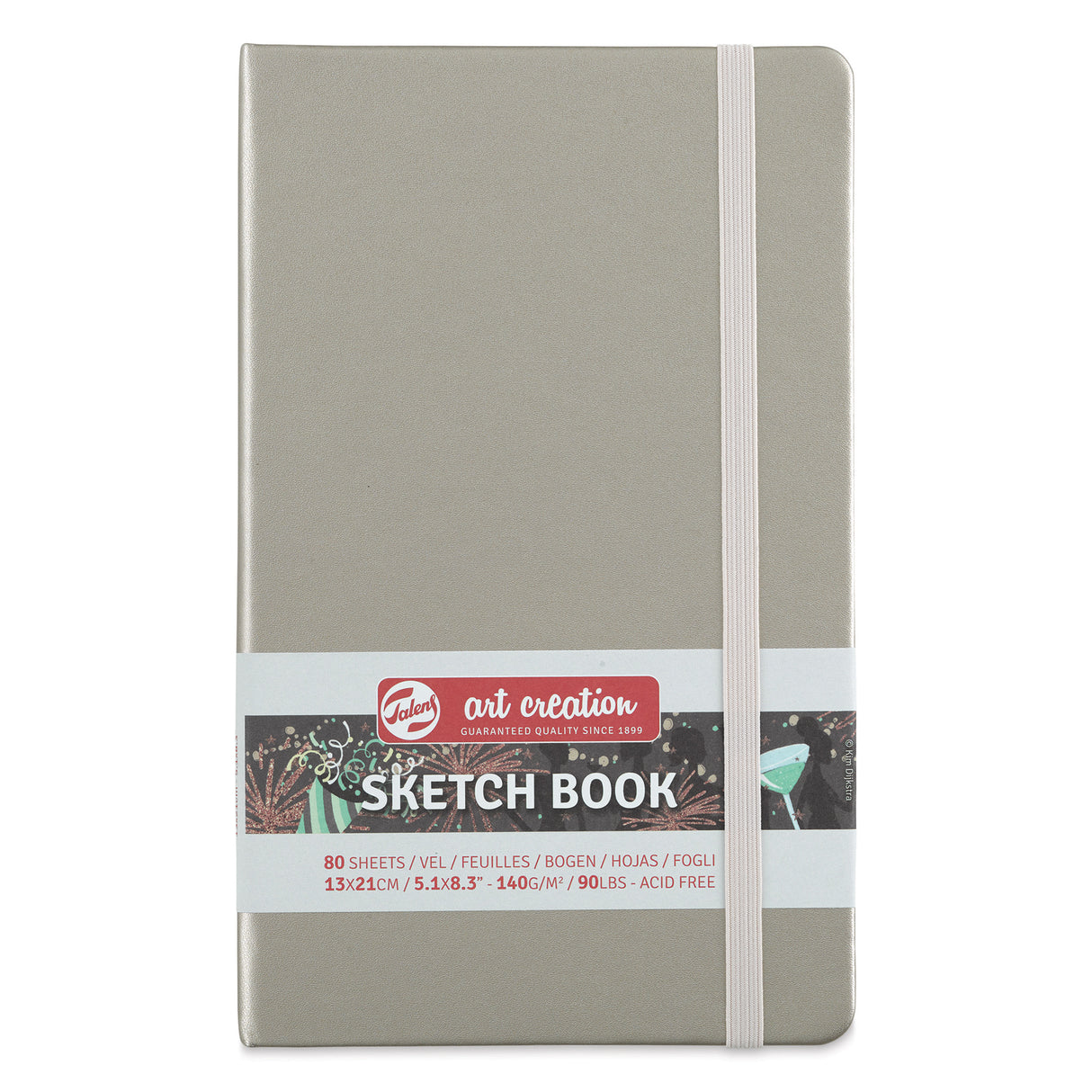 Cuaderno de bocetos de 5,1" x 8,3" en color champán rosado