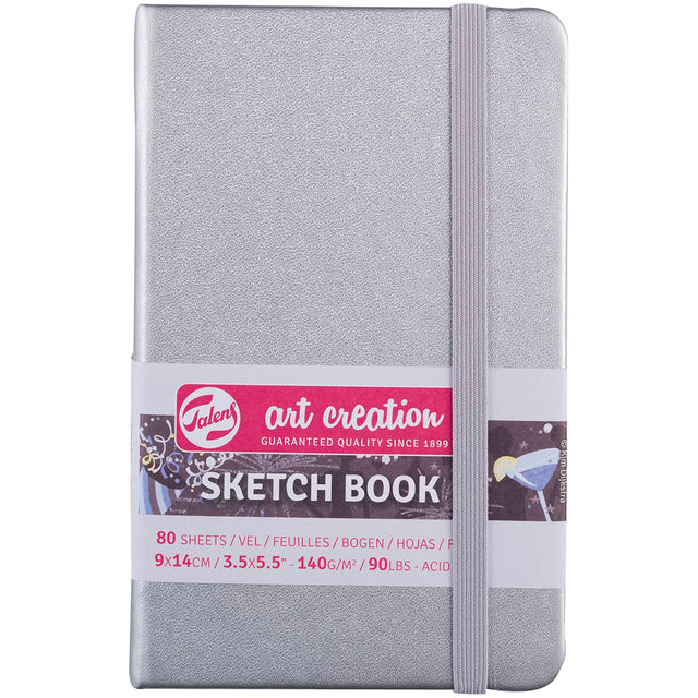 Sketch Books 3.5" x 5.5" Shiny Silver